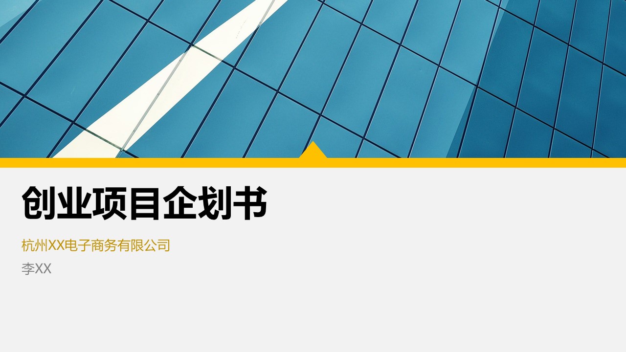 ppt模板-通用简约项目介绍模板