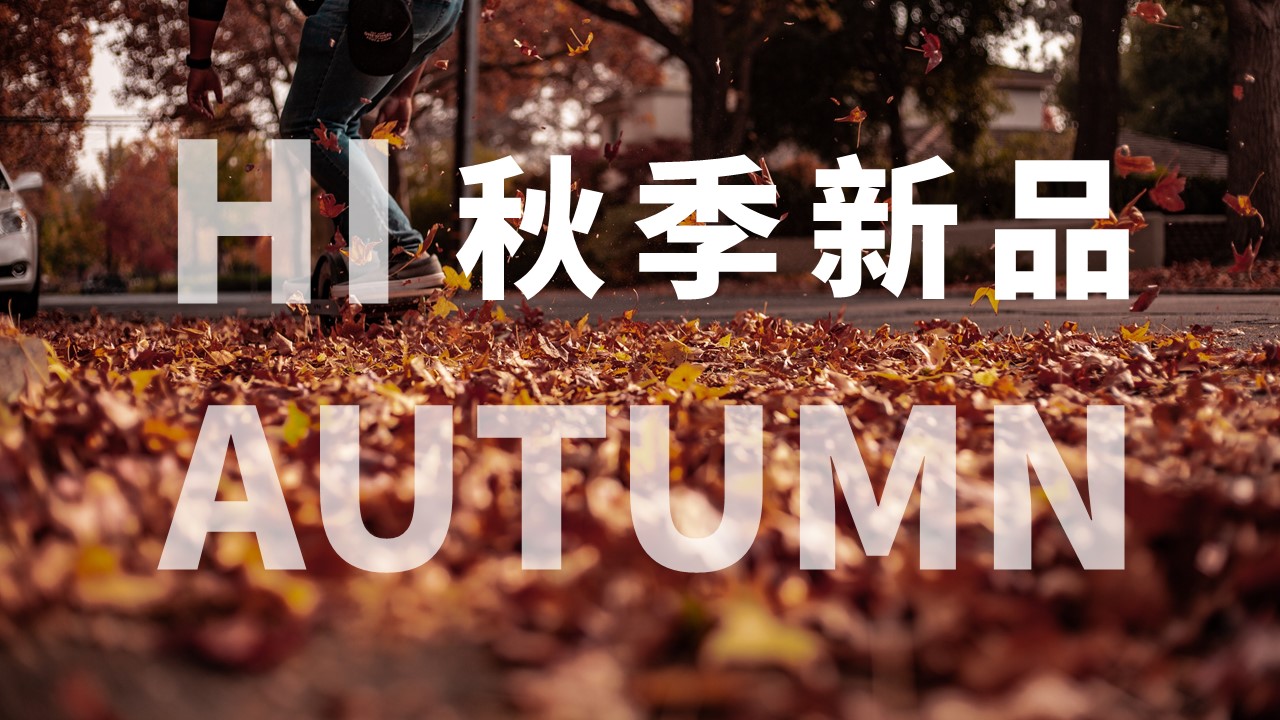 ppt模板-秋季主题电商产品展示PPT