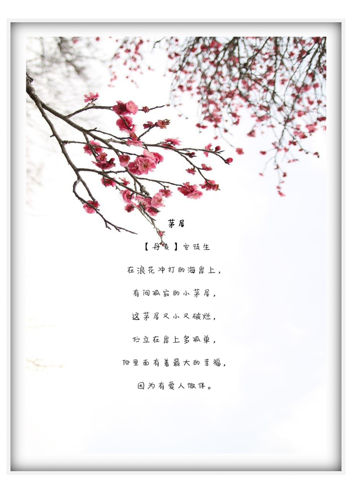 word模板-信纸雪天的红色梅花